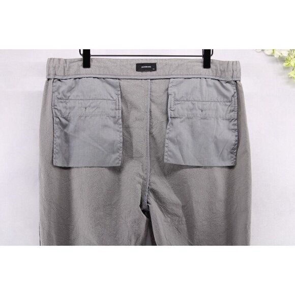 Zanerobe Men's Suitshot Pants Chino Drawstring Tapered Leg Grey 34X30 - Picture 8 of 11
